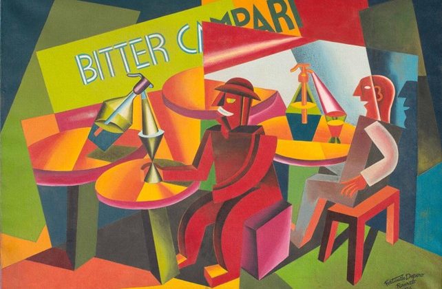 Grafica della Pubblicità del campari realizzata da Depero